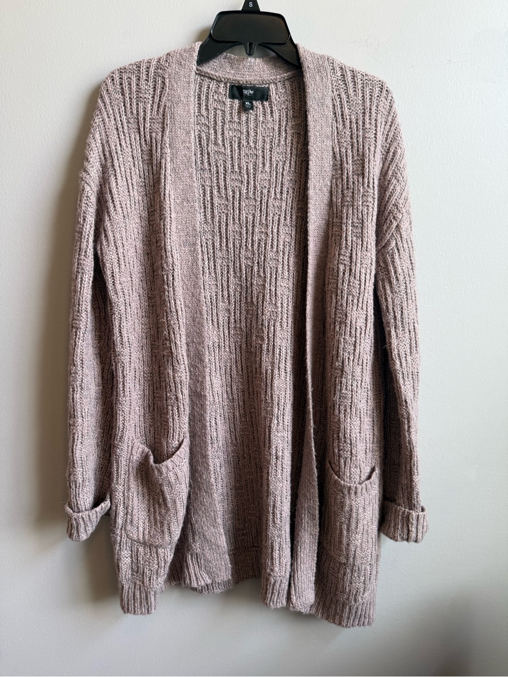 Mossimo Open-Front Knit Cardigan Sweater - Taupe
